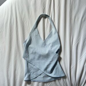 Light Blue vintage Halter Top